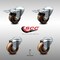 Service Caster 3 Inch SS High Temp Phenolic Swivel Bolt Hole Caster Set with 2 Total Lock Brake SCC-SSBHTTL20S314-PHSHT-2-S-2 - alternate 2